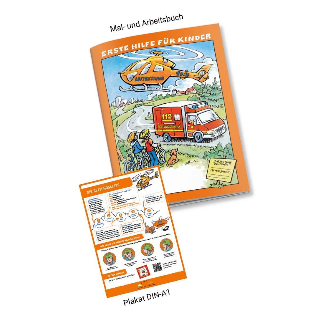First aid colouring and activity book for children